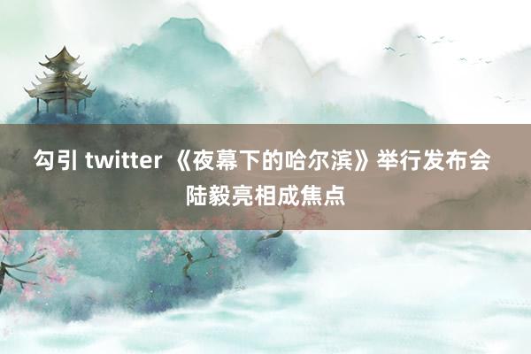 勾引 twitter 《夜幕下的哈尔滨》举行发布会 陆毅亮相成焦点